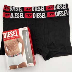 【Lサイズ】DIESEL(ディーゼル) ローライズボクサーパンツ ブラック 2枚セット メンズボクサー 男性下着 00ST3V