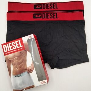 【Mサイズ】DIESEL(ディーゼル) ローライズボクサーパンツ レッド 2枚セット 男性下着 E7193