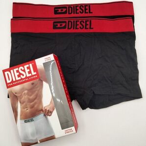 【Lサイズ】DIESEL(ディーゼル) ローライズボクサーパンツ レッド 2枚セット 男性下着 E7193