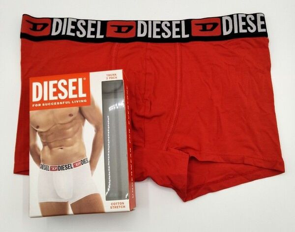 【Lサイズ】DIESEL(ディーゼル) ローライズボクサーパンツ レッド 1枚 メンズボクサー 男性下着 00ST3V