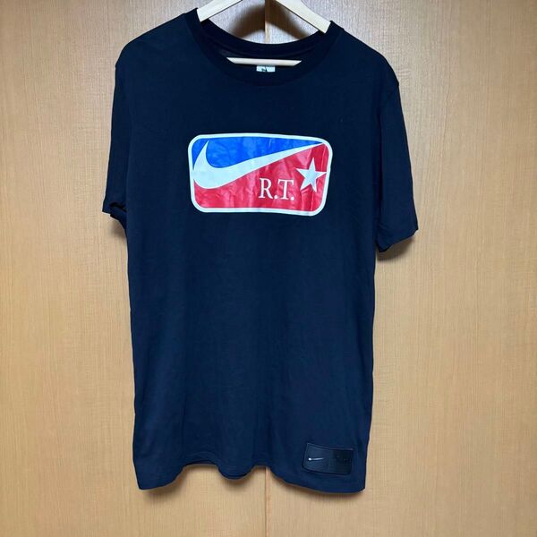 ナイキ 半袖 Tシャツ リカルドティシュ ブラック プリント NIKE サイズM 古着 コラボ 美品