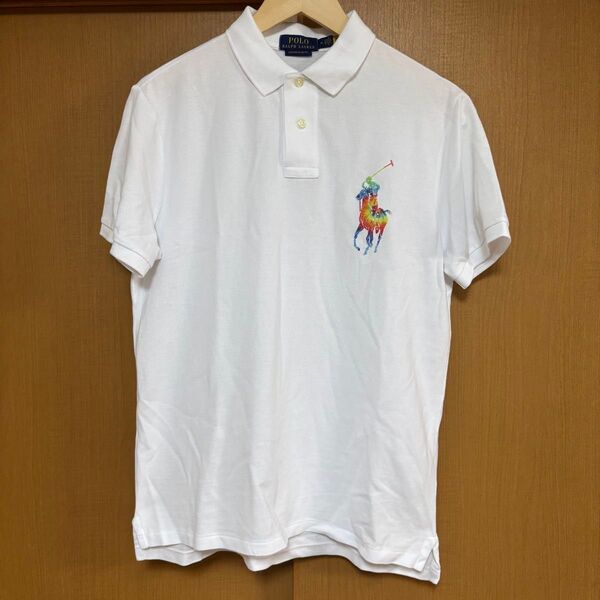 POLO RALPH LAUREN 半袖 ポロシャツ ホワイト Mサイズ古着 ラルフローレン 半袖ポロシャツ 白