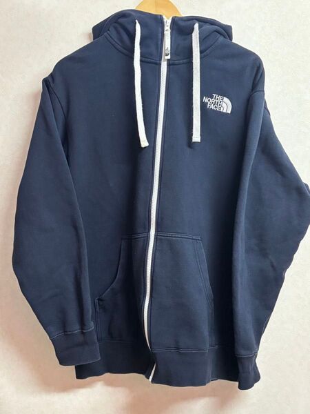 ザノースフェイス ジップアップパーカー ネイビー THE NORTH FACE HOODIE パーカーサイズXL