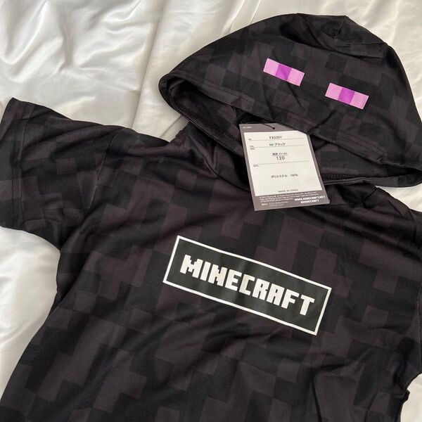 【120】マインクラフト なりきり パーカー エンダーマン 半袖 マイクラ