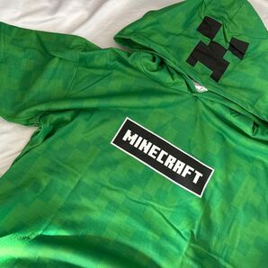 【160】マインクラフト なりきり パーカー クリーパー 半袖 マイクラ