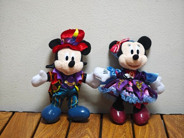 ディズニー ぬいぐるみバッジ ミッキー ミニー 2024 ハロウィン