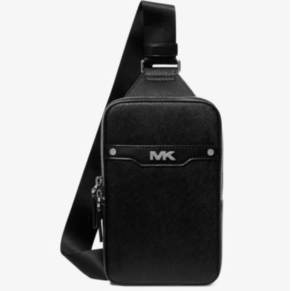 MICHAEL KORS (マイケルコース) RIVINGTON レザー スリングパック ブラック NO.1