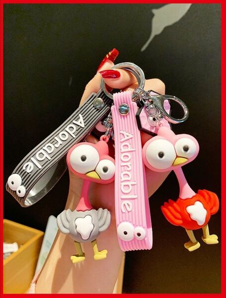 キーホルダー 2個セット Mrs.green apple ミセス ケセラセラ キーリング ダチョ チャーム アクセサリー 鳥
