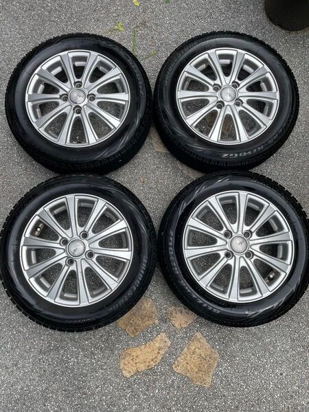 155/65R14 スタッドレス アルミホイール付き4本セット