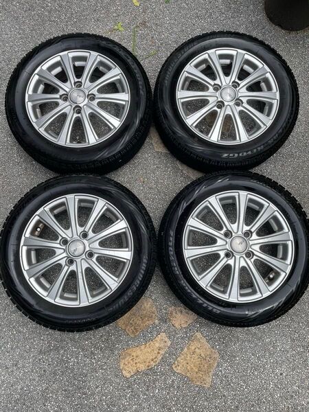 155/65R14 スタッドレス アルミホイール付き4本セット