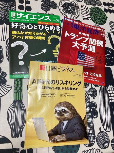日経ビジネス 日経サイエンス 週刊東洋経済 関税 AI ビジネス雑誌 ビジネス 科学 社会 経済 経営 雑誌 本