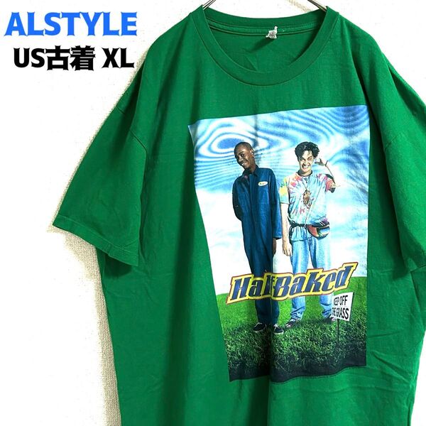 US古着ALSTYLE アルスタイル 半袖Tシャツ プリント 映画 ハーフベイクド ムービー ヴィンテージ トリプルA