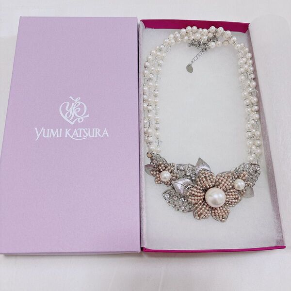 YUMI KATSURA フラワー ネックレス パールネックレス