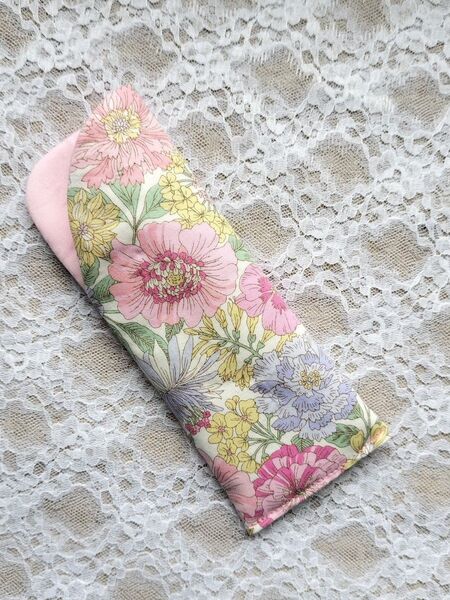 ハンドメイド メガネケース 花柄 ピンク