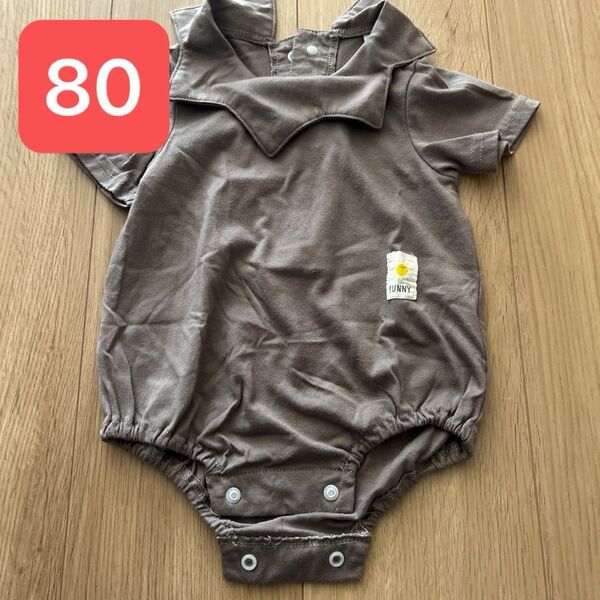 ロンパース 半袖 ピエロ襟 80 ベビー 子供服