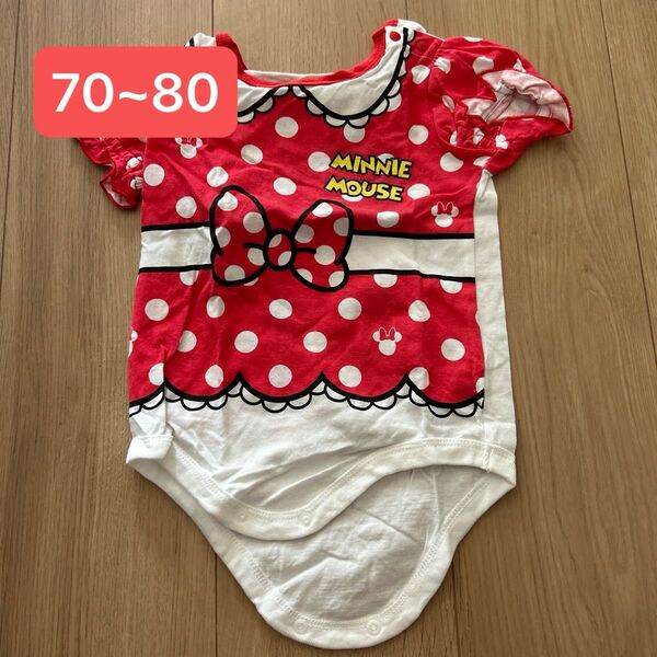 ロンパース 半袖 ディズニー Disney ミニー ベビー 子供服 70 80 なりきり