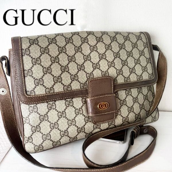 GUCCI グッチ ショルダーバッグ バック ハンドバッグ GG スプリーム インターロッキング PVCレザー ヴィンテージ