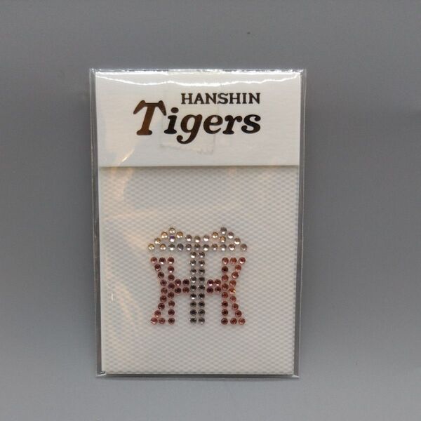 阪神タイガース Crystal Tigers 圧着モチーフ ミニTHロゴ ピンク 非売品