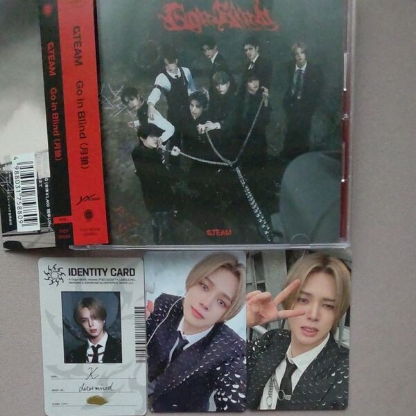 &TEAM CD/Go in Blind (月狼) 通常盤CD Kトレカ3枚付