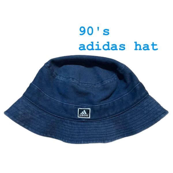 90s adidas アディダス バケットハット 帽子 キャップ HAT