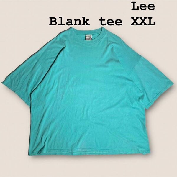 【希少カラー】90s USA製 無地 ティファニーブルー オーバーサイズTシャツ blank tee