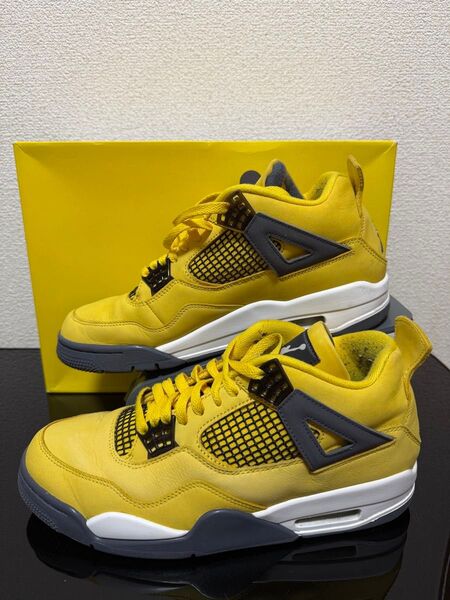 27.5cm 中古 AIR JORDAN 4 RETRO "TOUR YELLOW" CT8527-700