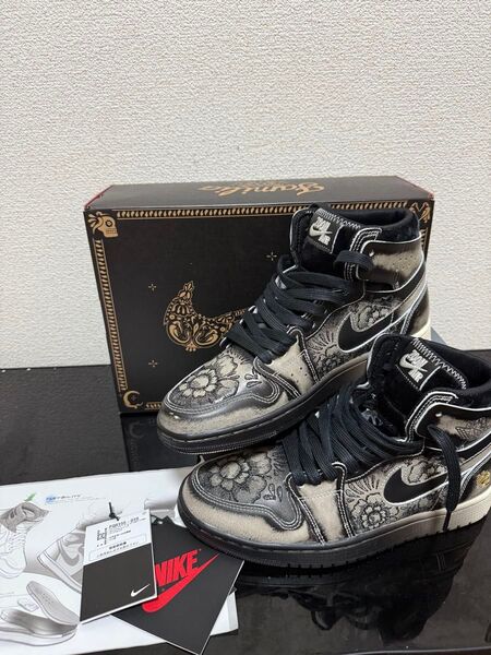 26.5cm AIR JORDAN 1 ZOOM AIR CMFT 2 "DA DE MUERTOS