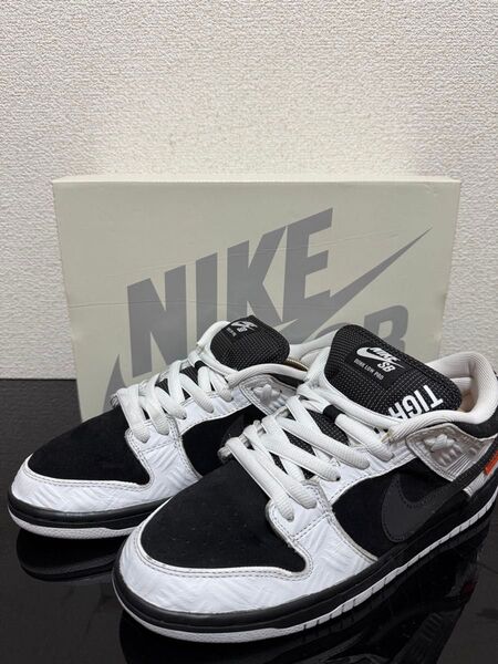 28cm TIGHTBOOTH × SB DUNK LOW PRO "BLACK AND WHITE"