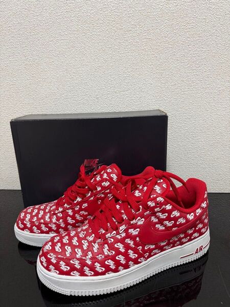 29cm AIR FORCE 1 '07 QS "ALL OVER LOGO RED" AH8462-600