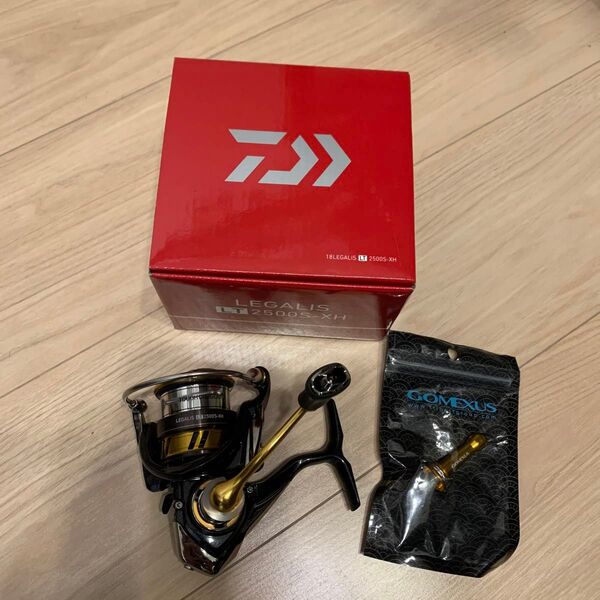 ダイワ 18LEGALIS LT 2500S-XH ゴメクサス リールスタンド付き