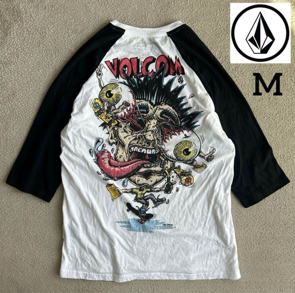 volcom jamie browne ラグランTシャツ 五分袖 Mサイズ