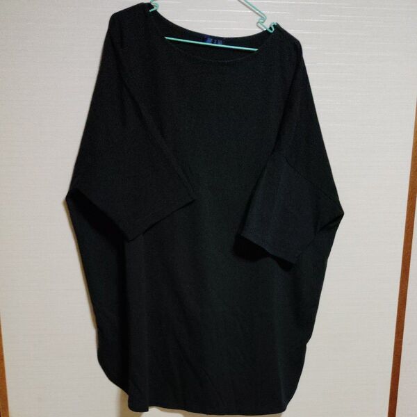 おかだゆり★着痩せ黒Tシャツ3Lサイズ