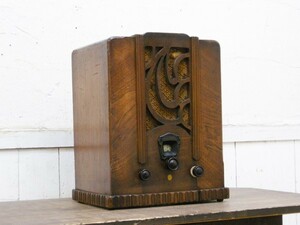 ARIA*4 lamp vacuum tube radio * Taisho * Showa era the first period * antique * Showa Retro * Vintage *134381