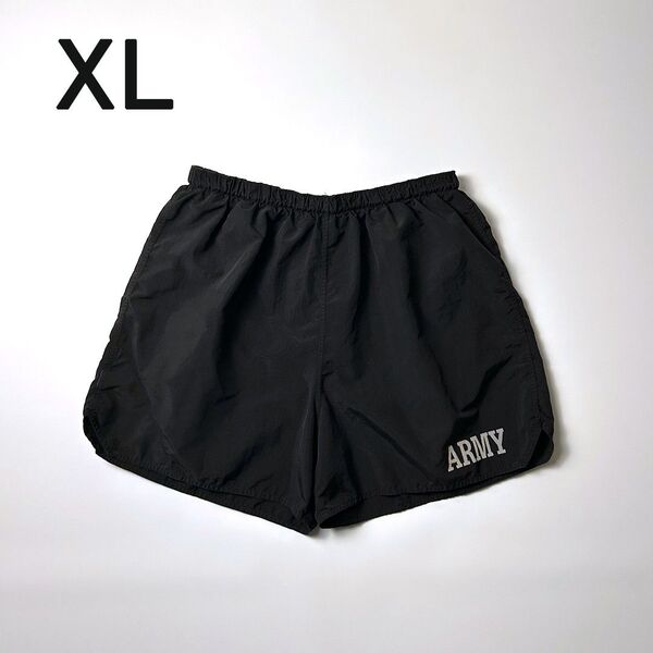 アメリカ軍 US ARMY IPFU トレーニングパンツ XL ブラック ショートパンツ ハーフパンツ