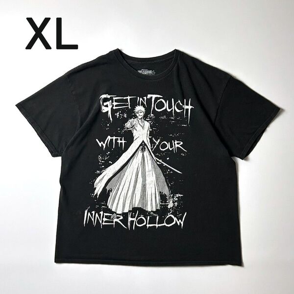 BLEACH アニメTシャツ XL ブラック ブリーチ 一護 白一護