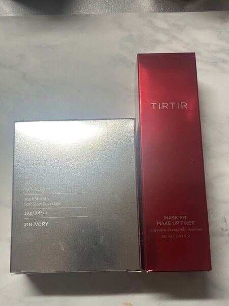TIRTIR MASK FIT MAKE UP FIXER 、TIRTIRクッションIVORY 2点セット