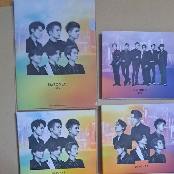 SixTONES CITY 3形態セット 特典クリアファイルつき