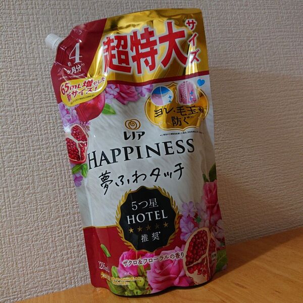 レノアハピネス 夢ふわタッチ 柔軟剤ザクロ&フローラル1285mlつ 詰替