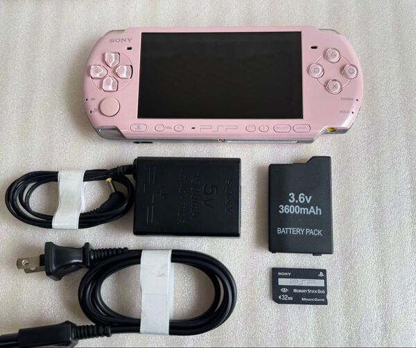良品 PSP-3000ZP プレイステーションポータブル PlayStation Portable SONY