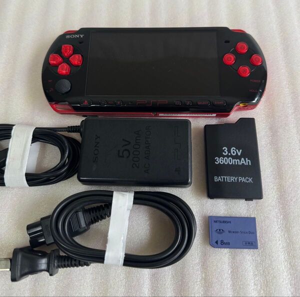 PSP-3000XBR プレイステーションポータブル 動作確認済