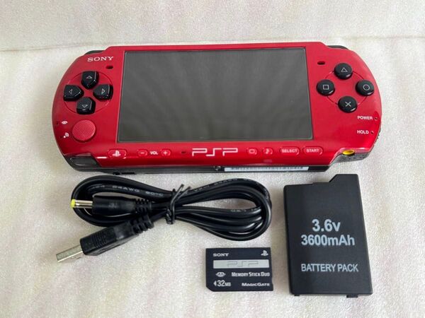 美品 PSP-3000XRB PlayStation Portable プレイステーションポータブル SONY