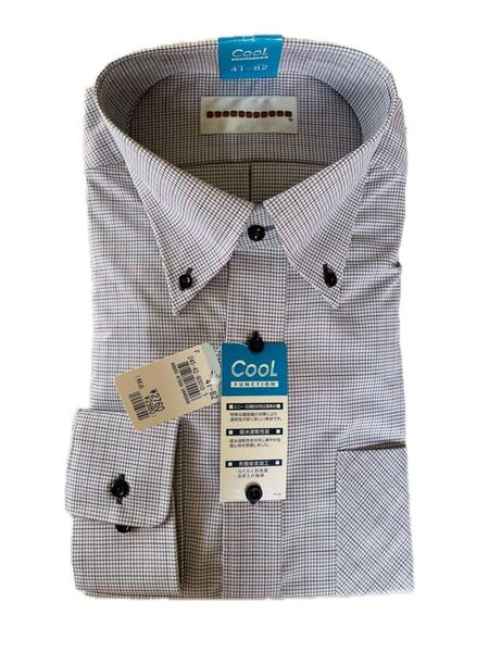 PERSON'S FOR MEN ワイシャツ 長袖 ボタンダウン 41-82 新品未使用 形態安定