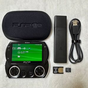 ジャンク品 SONY PSP go ブラック 16GB サンディスク M2 16GBメモリーカード付き