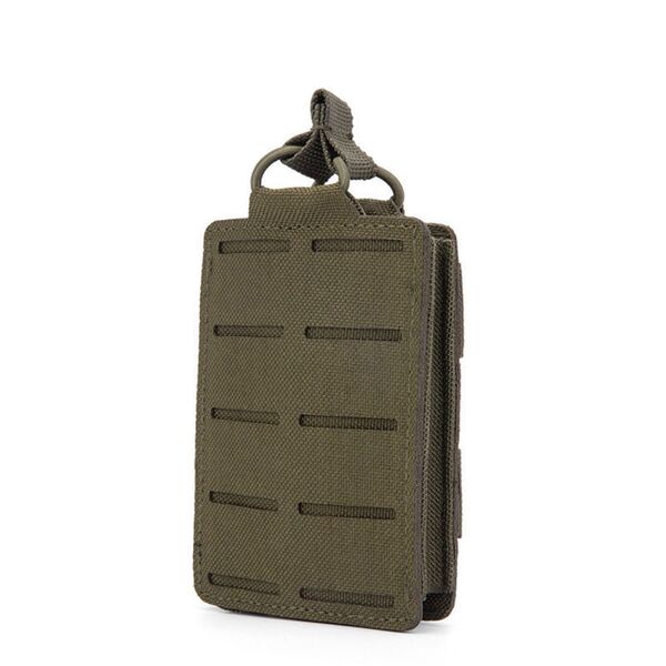 (緑)サバイバルゲーム装備 マガジンポーチM4 AK MOLLE モール対応