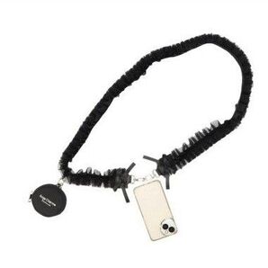 しまむら 辻希美 スマホショルダー フリルショルダーストラップ BLACK