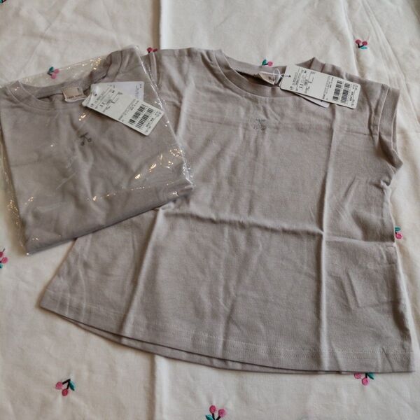 新品 プティマイン プティプラ Aライン Tシャツ さくらんぼ チェリー