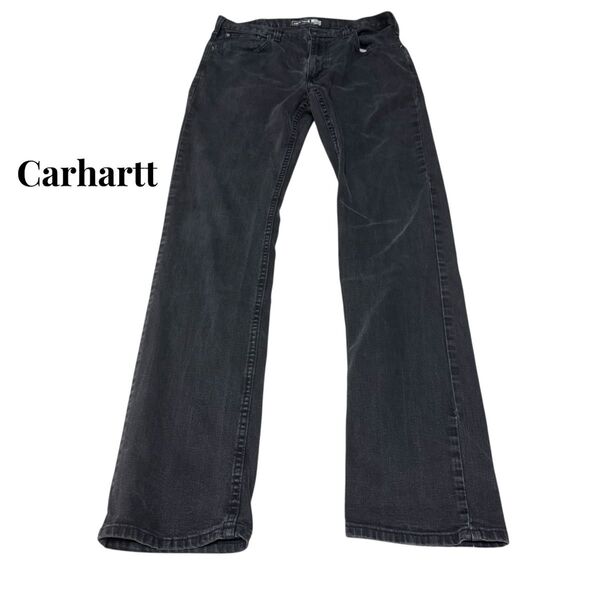 Carhartt カーハート 黒 ブラック デニム パンツ ジーンズ W34 ジーパン ボトムス
