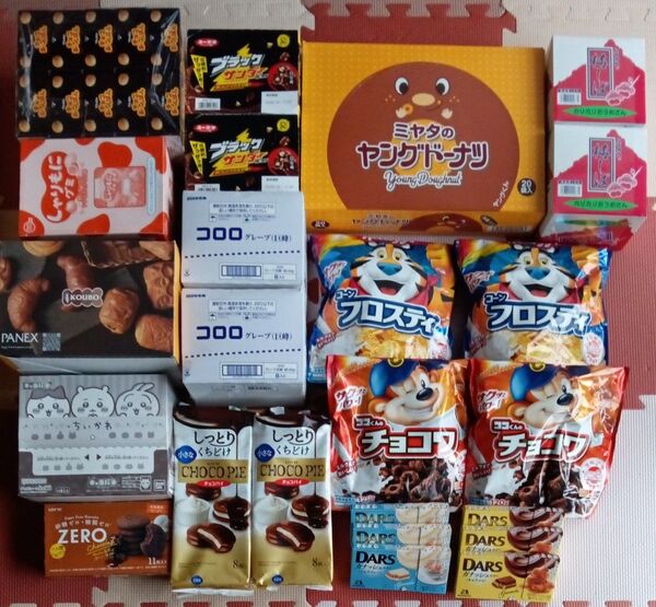 お菓子⑩ お菓子まとめ売り お菓子詰め合わせ チョコあんぱん フロスティ チョコワ 梅しば キャラパキ チョコパイ コロロ パン