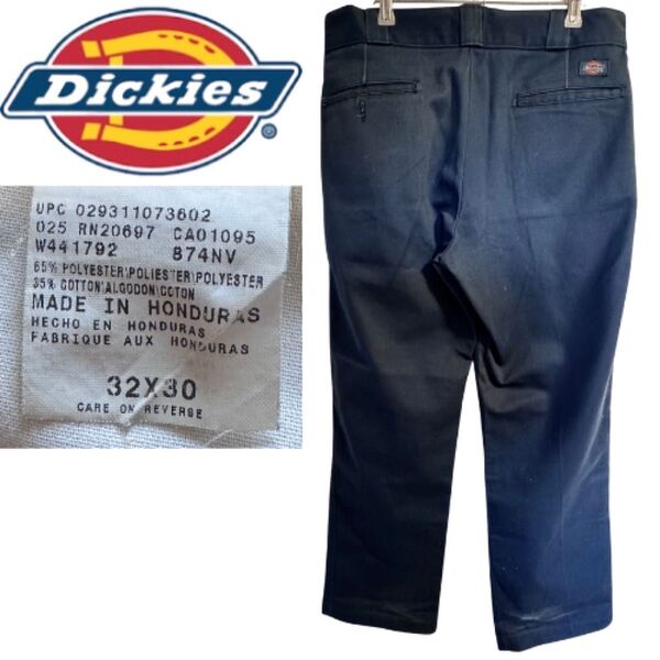 Dickies 874NV チノパンツワークパンツ 32x30 ホンジュラス製ディッキーズ RN20697 CA01095