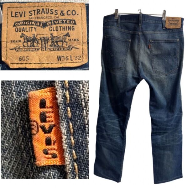 LEVI’S VINTAGE CLOTHING リーバイスビンテージクロージング テーラード ストレッチスリム605 Denim